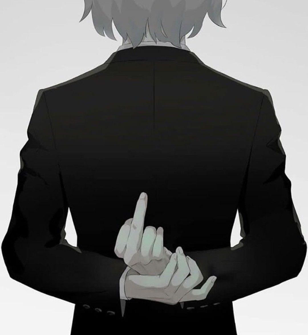 anime middle finger.