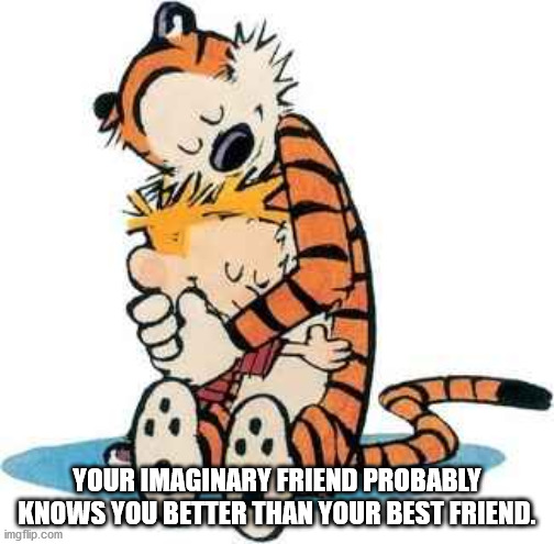 national hugging day 2020 - Your Imaginary Friend Probably Knows You Better Than Your Best Friend. imgflip.com