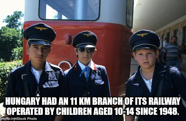police - Hungary Had An 11 Km Branch Of Its Railway Operated By Children Aged 1014 Since 1948. imgflip.comStock Photo