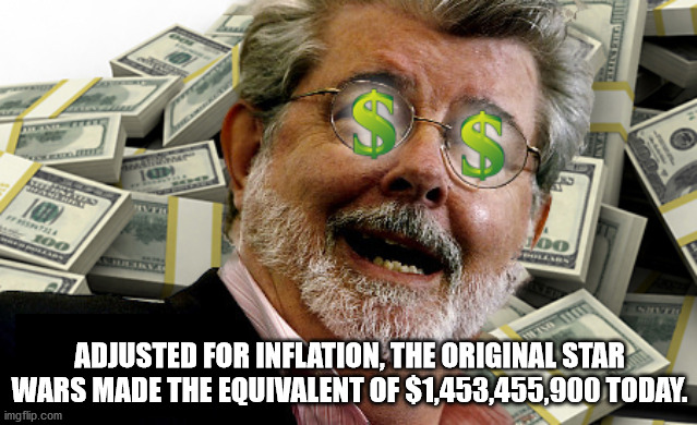 Wisgoon - Too soo Adjusted For Inflation, The Original Star Wars Made The Equivalent Of $1,453,455,900 Today. imgflip.com