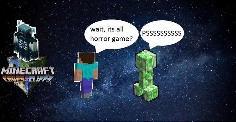 minecraft - wait, its all Pssssssssss horror game? Minecraft Caveszeliffs