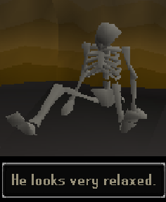 skeleton tumblr memes - He looks very relaxed.