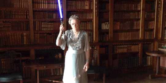 maggie smith lightsaber