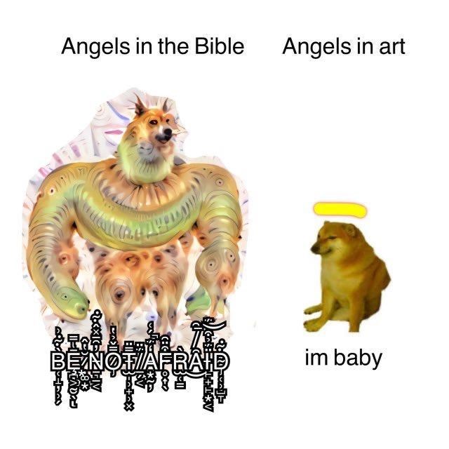 angels in the bible meme - Angels in the Bible Angels in art Benofiafraid a 12 va Ro im baby