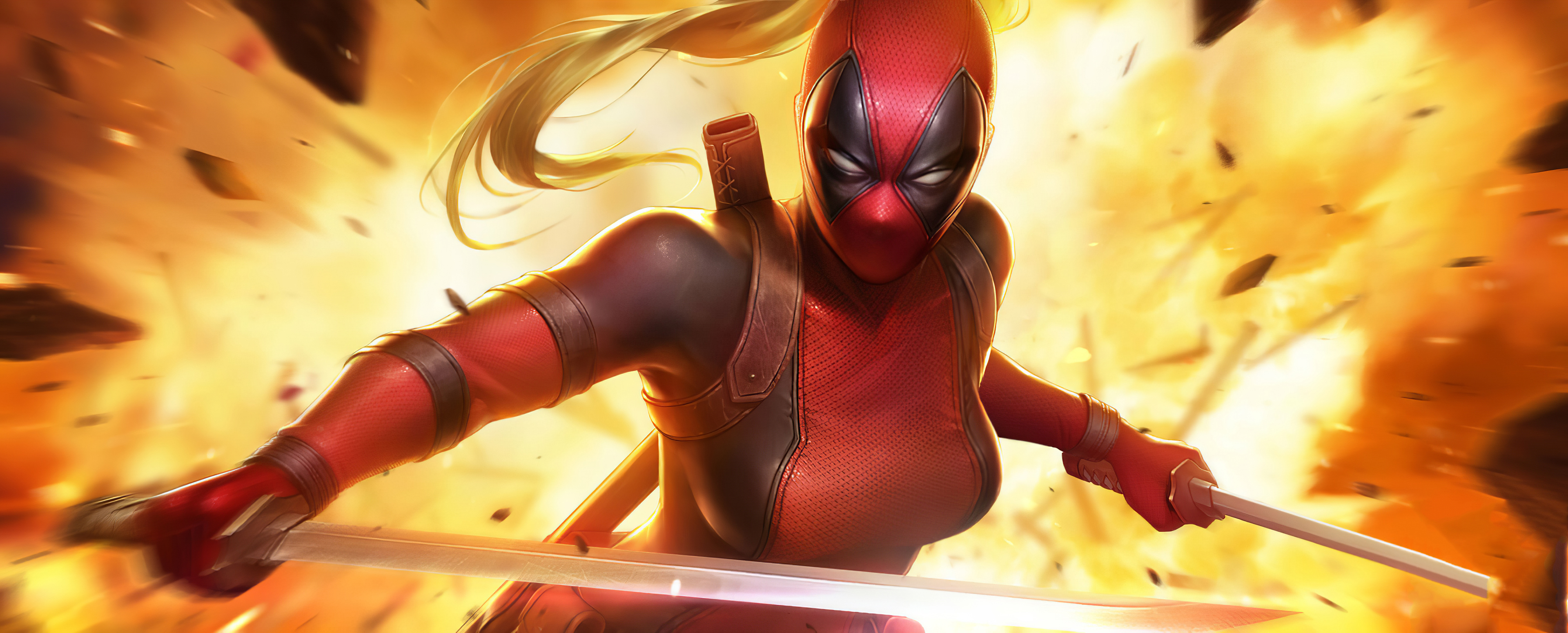 lady deadpool wallpaper hd