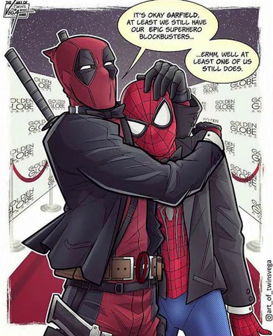 teen deadpool x spiderman - Ar Tw's It'S Okay Garfield, At Least We Still Have Our Epic Superhero Blockbusters... ...Ermm, Well At Least One Of Us Still Does Olden Obe Globe Olden Lobe Solo Flobe Souden Globe Gc G Va Cold Sz Solden Globe Di Den Obe w do O