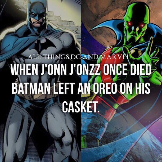 harry lennix martian manhunter - All Things Dc And Marvel When Jonn J'Onzz Once Died Batman Left An Oreo On His Casket.