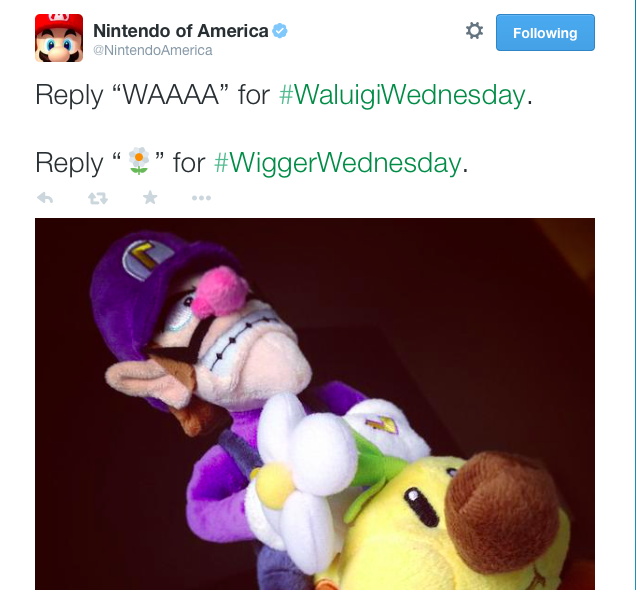 nintendo wigger wednesday - Nintendo of America ing Waaaa for . 9 " for .