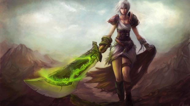 lol riven fan art