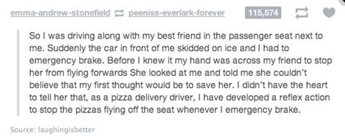 paper - emmaandrewstonefield peenisseverlarkforever 115,574 So I was driving along with my best friend in the passenger seat next to me. Suddenly the car in front of me skidded on ice and I had to emergency brake. Before I knew it my hand was across my fr