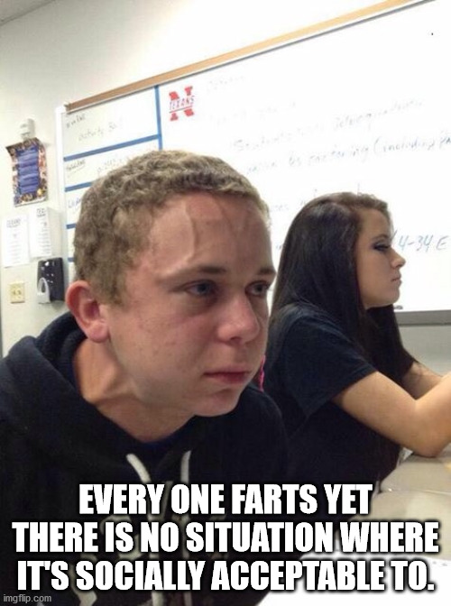 strain kid meme - 434 C Every One Farts Yet There Is No Situation Where It'S Socially Acceptable To. imgflip.com