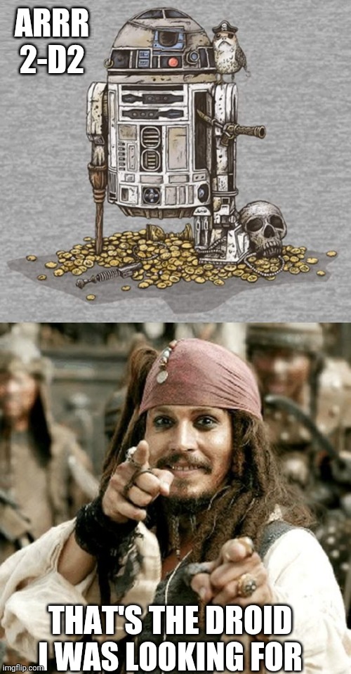 captain jack sparrow memes - Arrr 2D2 3D ||| 800000 That'S The Droid I Was Looking For imgflip.com