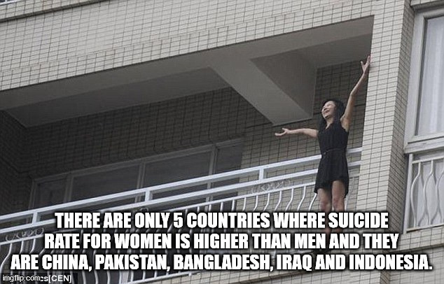 mexico unido contra la delincuencia - There Are Only 5 Countries Where Suicide Rate For Women Is Higher Than Men And They Are China, Pakistan, Bangladesh, Iraq And Indonesia. imgflip.comsCen