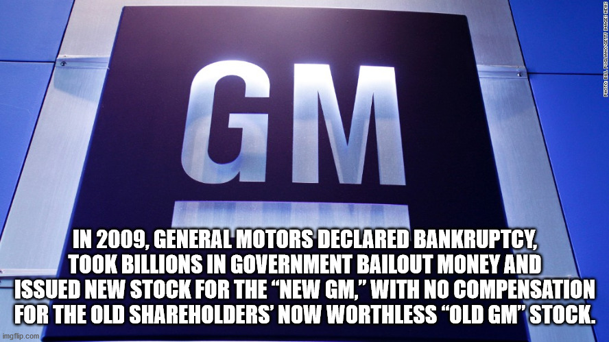 student leadership council - Son Xoni Natte Ich Gm In 2009, General Motors Declared Bankruptcy, Took Billions In Government Bailout Money And Issued New Stock For The New Gm, With No Compensation For The Old holders' Now Worthless "Old Gm" Stock. imgflip.