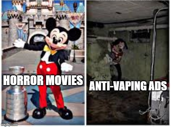 mickey mouse disneyland meme template - Horror Movies AntiVaping Ads imgflip.com