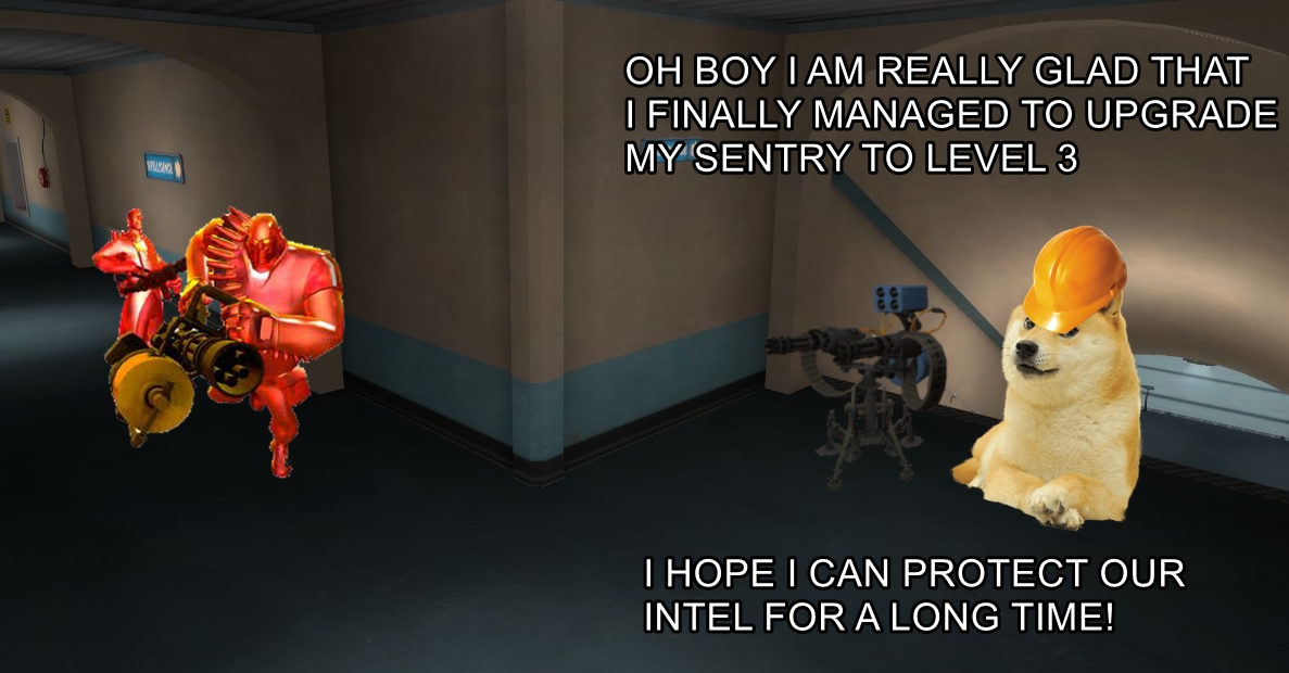 photo caption - Oh Boy I Am Really Glad That I Finally Managed To Upgrade My Sentry To Level 3 I Hope I Can Protect Our Intel For A Long Time!