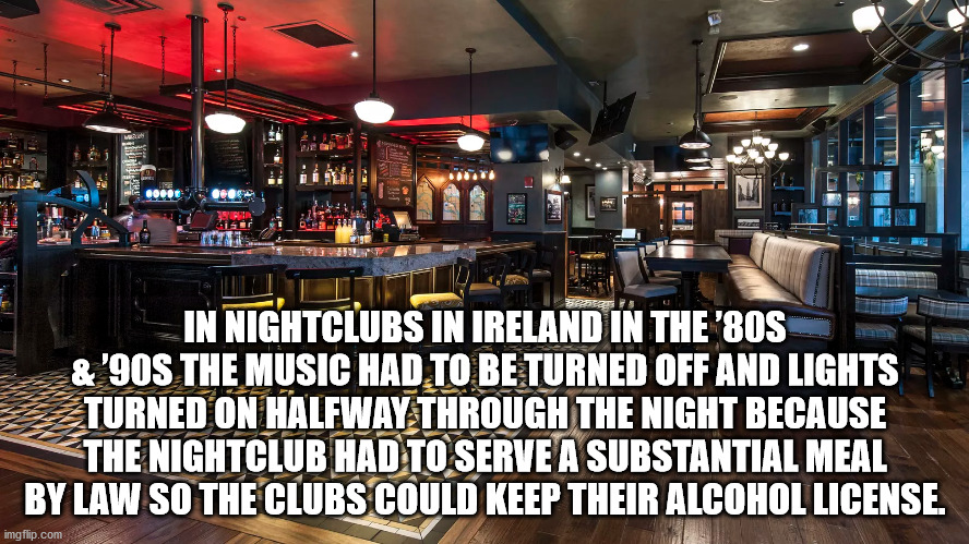 fado irish pub atlanta - M 9000 Ase In Nightclubs In Ireland In The '80S & '90S The Music Had To Be Turned Off And Lights Turned On Halfway Through The Night Because The Nightclub Had To Serve A Substantial Meal By Law So The Clubs Could Keep Their Alcoho