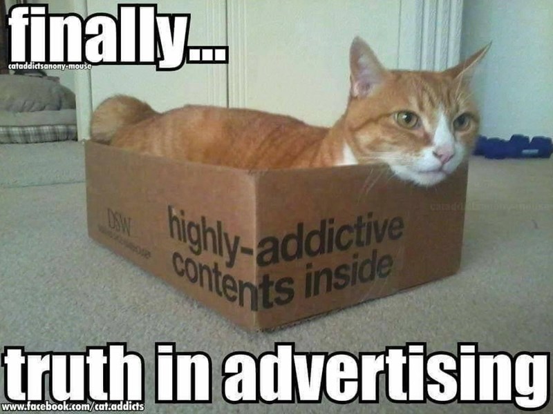 photo caption - highlyaddictive contents inside finally. W truth in advertising