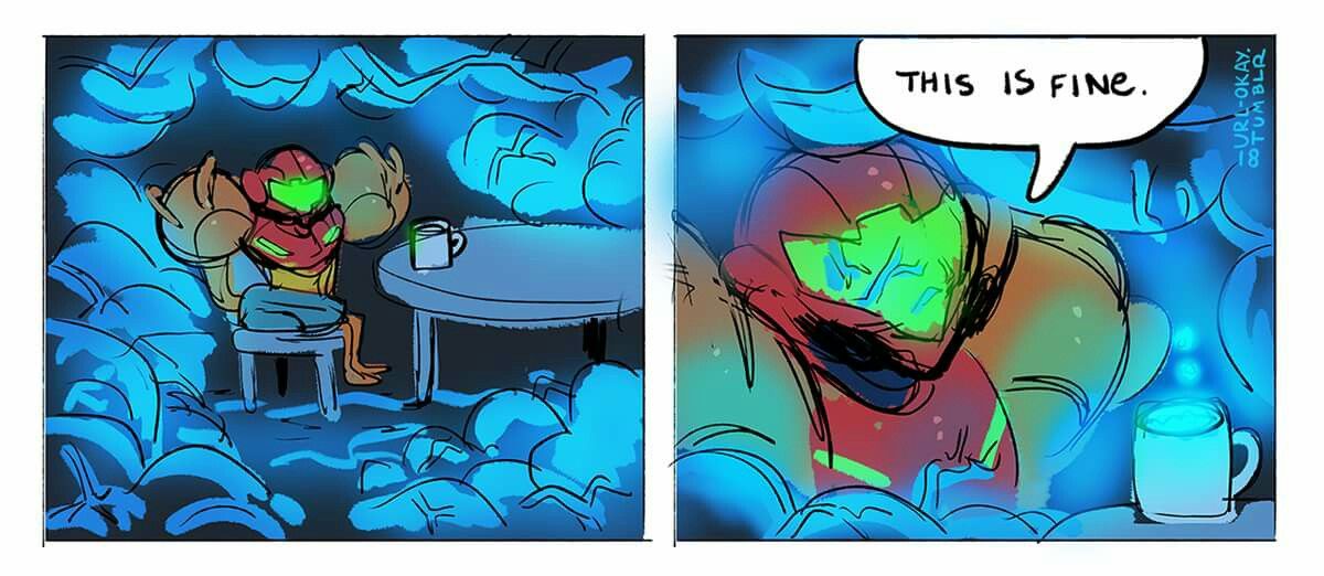 metroid memes - This Is Fine. UrlOkay. Co Tumblr