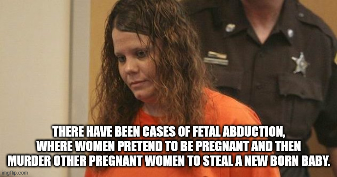 photo caption - There Have Been Cases Of Fetal Abduction, Where Women Pretend To Be Pregnant And Then Murder Other Pregnant Women To Steal A New Born Baby. imgflip.com