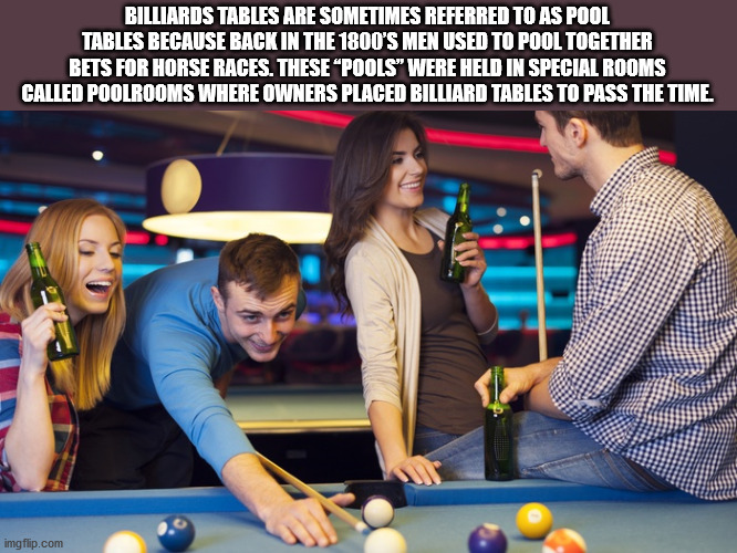 people playing pool - Billiards Tables Are Sometimes Referred To As Pool Tables Because Back In The 1800'S Men Used To Pool Together Bets For Horse Races. These Pools' Were Held In Special Rooms Called Poolrooms Where Owners Placed Billiard Tables To Pass