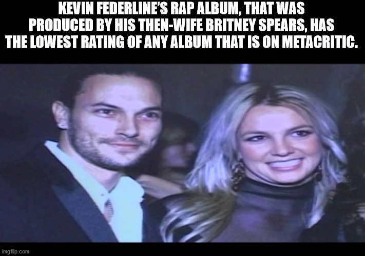 celebrity look a likes - Kevin Federline'S Rap Album, That Was Produced By His ThenWife Britney Spears, Has The Lowest Rating Of Any Album That Is On Metacritic. imgflip.com