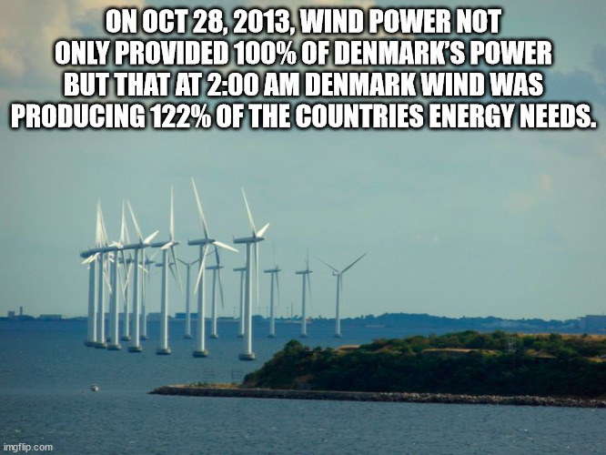 socially awkward penguin meme - On , Wind Power Not Only Provided 100% Of Denmark'S Power But That At Denmark Wind Was Producing 122% Of The Countries Energy Needs. Til imgflip.com