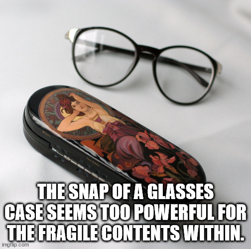 atlassian partner - The Snap Of A Glasses Case Seems Too Powerful For The Fragile Contents Within. imgflip.com