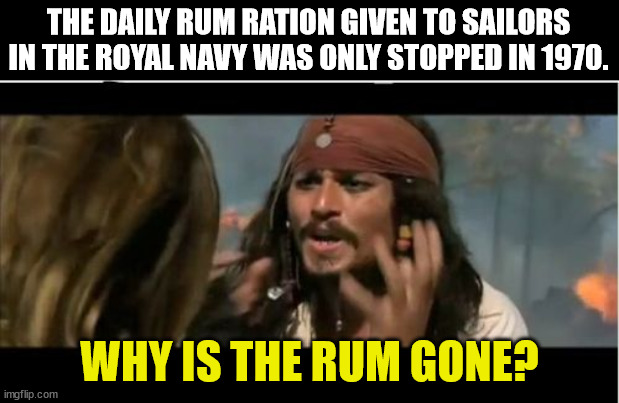 someone you don t like meme - The Daily Rum Ration Given To Sailors In The Royal Navy Was Only Stopped In 1970. Why Is The Rum Gone? imgflip.com