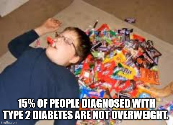 play - 15% Of People Diagnosed With Type 2 Diabetes Are Not Overweight. imgflip.com