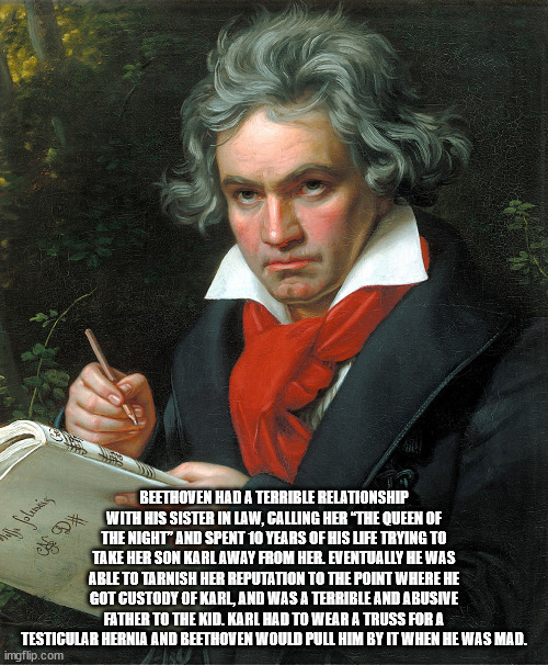 portrait of ludwig van beethoven - Diffe folening Adx Beethoven Had A Terrible Relationship With His Sister In Law, Calling Her The Queen Of The Night And Spent 10 Years Of His Life Trying To Take Her Son Karl Away From Her. Eventually He Was Able To Tarn