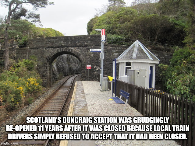 duncraig station - Er Scotland'S Duncraig Station Was Grudgingly ReOpened 11 Years After It Was Closed Because Local Train Drivers Simply Refused To Accept That It Had Been Closed. imgflip.com