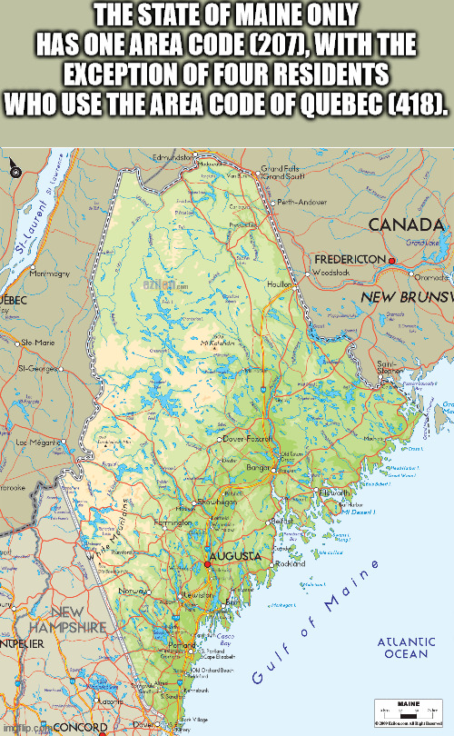 water resources - The State Of Maine Only Has One Area Code 207, With The Exception Of Four Residents Who Use The Area Code Of Quebec 418. Edmundstons Grand Fols rond South La PerthAndover C StLaurent sloween ws Per Canada Grondlowe Meremegny ailem Com Ho
