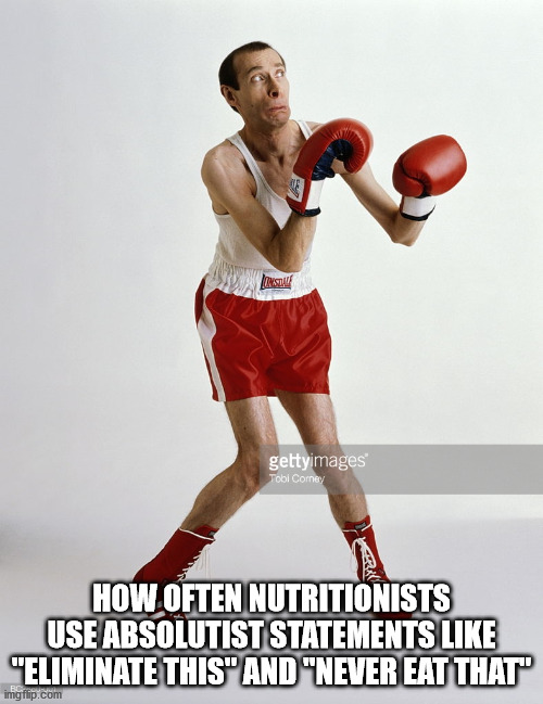 shower thoughts - Las gettyimages Tobi Comey How Often Nutritionists Use Absolutist Statements