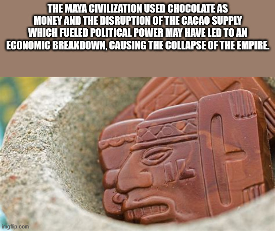 pershing square - The Maya Civilization Used Chocolate As Money And The Disruption Of The Cacao Supply Which Fueled Political Power May Have Led To An Economic Breakdown, Causing The Collapse Of The Empire. imgflip.com