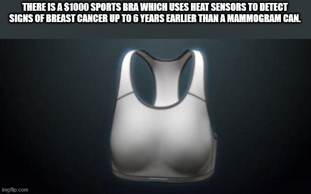 computer wallpaper - There Is A $1000 Sports Bra Which Uses Heat Sensors To Detect Signs Of Breast Cancer Up To 6 Years Earlier Than A Mammogram Can. imgflip.com