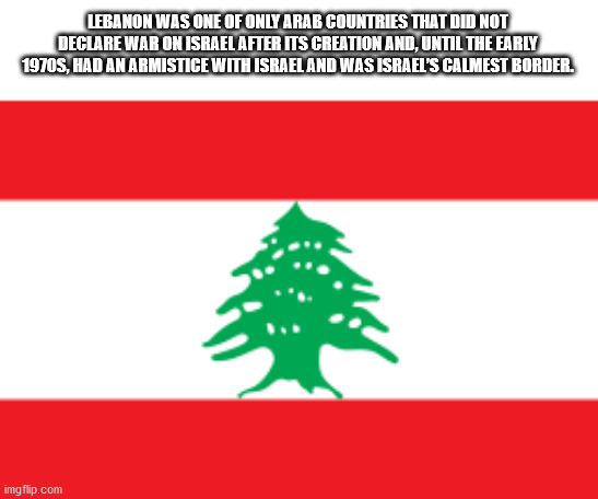 fun facts - christmas tree - Lebanon Was One Of Only Arab Countries That Did Not Declare War On Israel After Its Creation And, Until The Early 1970S, Had An Armistice With Israel And Was Israel'S Calmest Border. imgflip.com