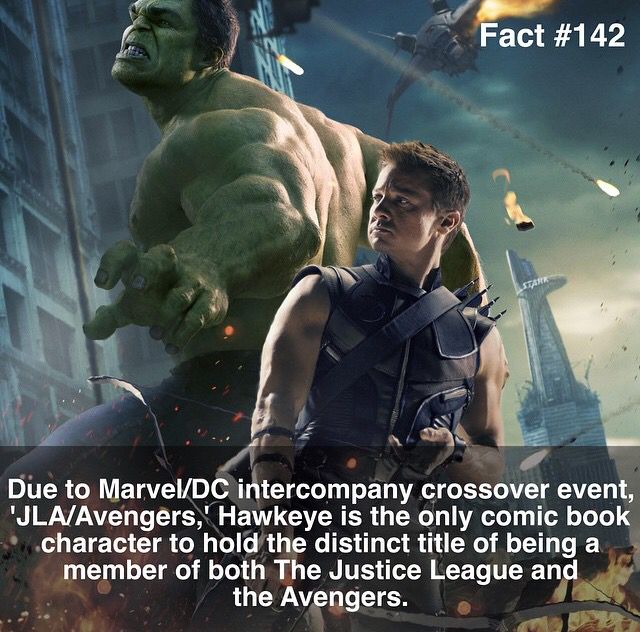 avengers movie poster - Fact Star Due to MarvelDc intercompany crossover event, 'JlaAvengers,' Hawkeye is the only comic book character to hold the distinct title of being a member of both The Justice League and the Avengers.