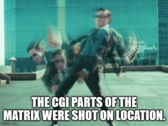 matrix dodge gif - The Cgi Parts Of The Matrix Were Shot On Location. imgflip.com