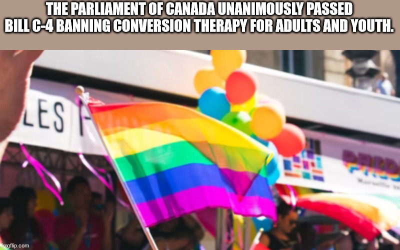 fun facts - les mills - The Parliament Of Canada Unanimously Passed Bill C4 Banning Conversion Therapy For Adults And Youth. Les mgflip.com
