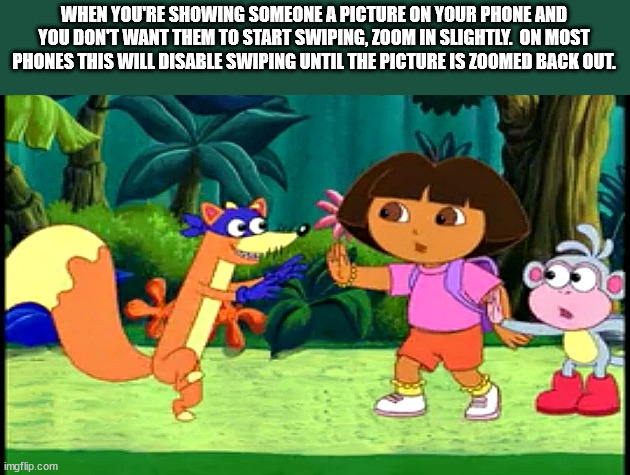 Swiper no swiping!