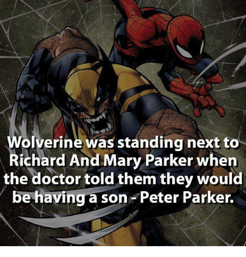 super hero facts - savage wolverine #6 - Wolverine was standing next to Richard And Mary Parker when the doctor told them they would be having a son Peter Parker.