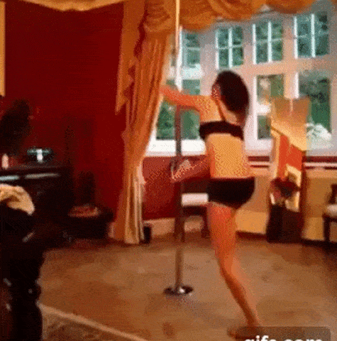 Fails - girl pole dancing fail