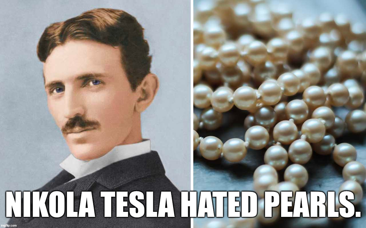 pearl city hyderabad - Nikola Tesla Hated Pearls. imgflip.com