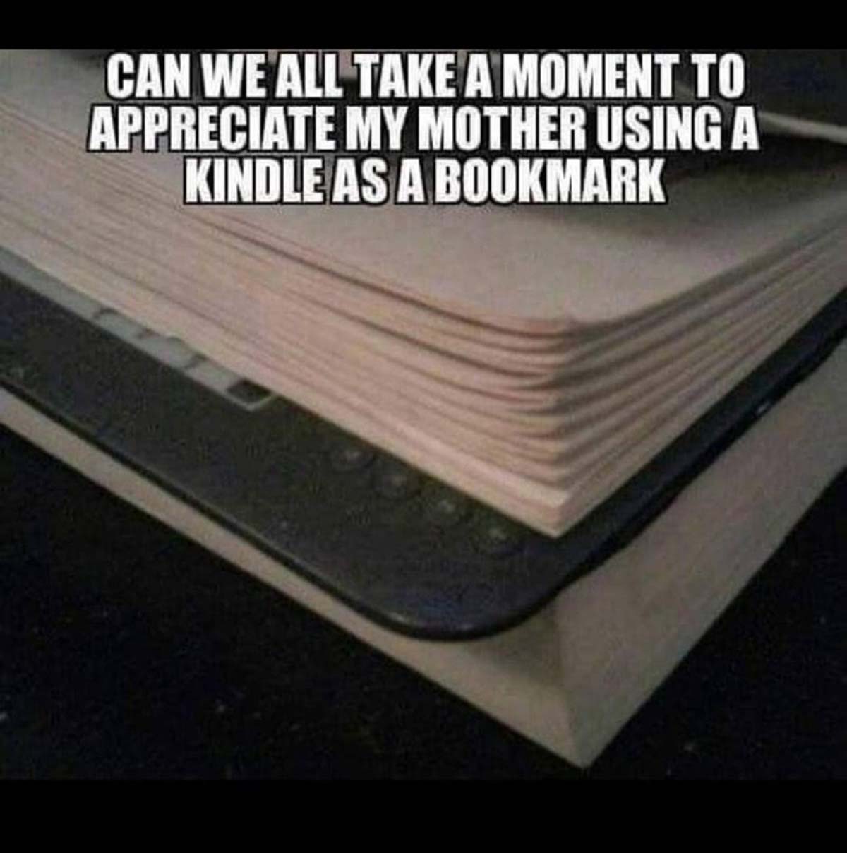 would we do without their razor sharp political advice - Can We All Take A Moment To Appreciate My Mother Using A Kindle As A Bookmark
