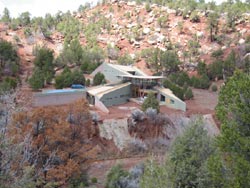 Residence near Glorieta, New Mexico, under construction