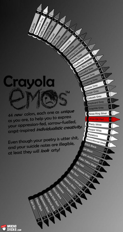 What emos use for coloring