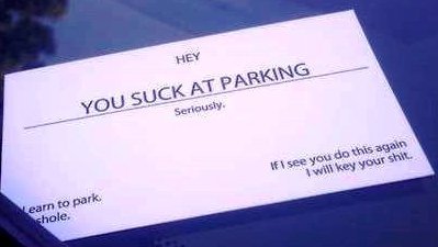 The perfect parking ticket.