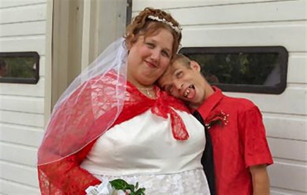 ugliest wedding couple