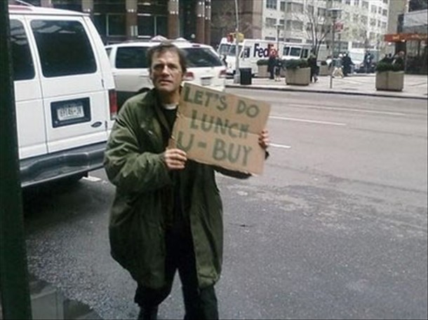 Funny Homeless Signs